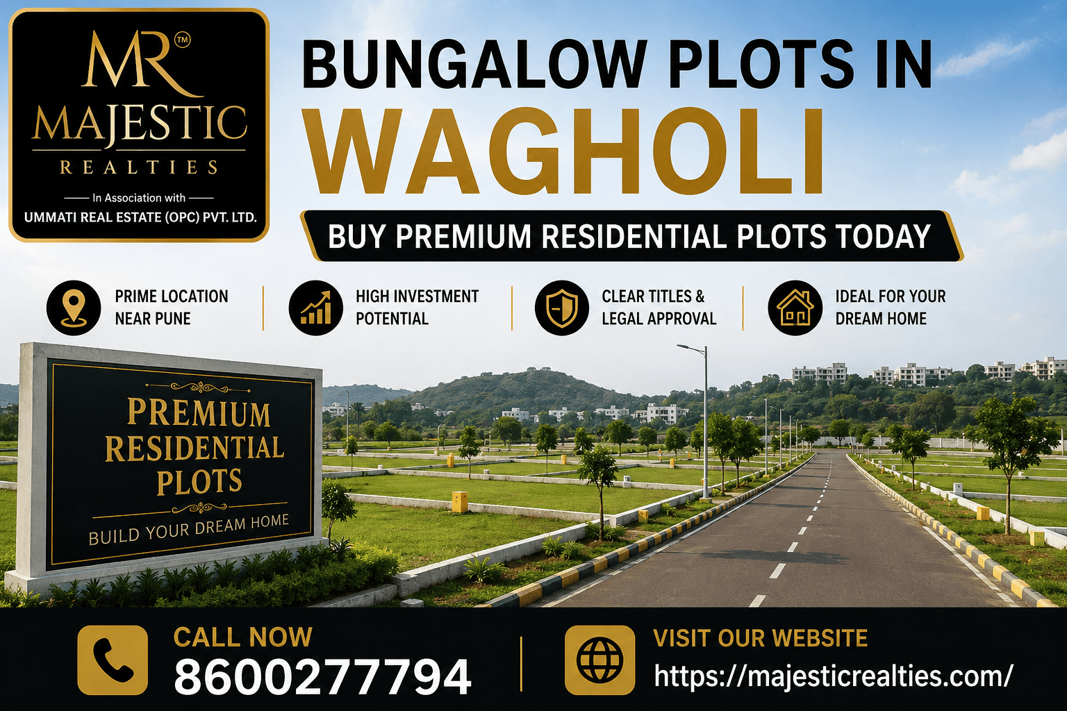 Bungalow Plots in Wagholi – Buy Premium Residential Plots Today 2026