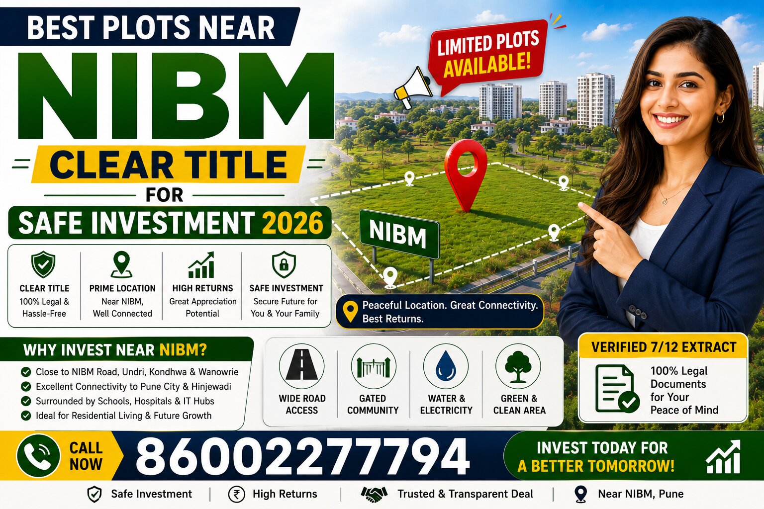 Best Plots Near NIBM Clear Title for Safe Investment 2026